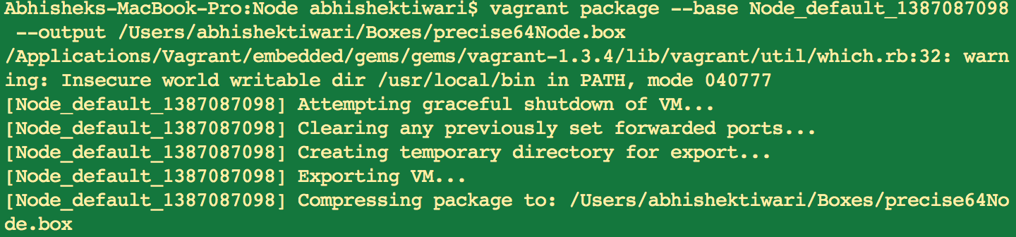 Packaging VM as new base box