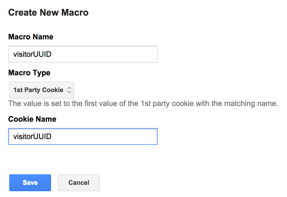 Visitor UUID Cockie Macro